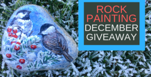 Winter Birds Painted Rock Giveaway